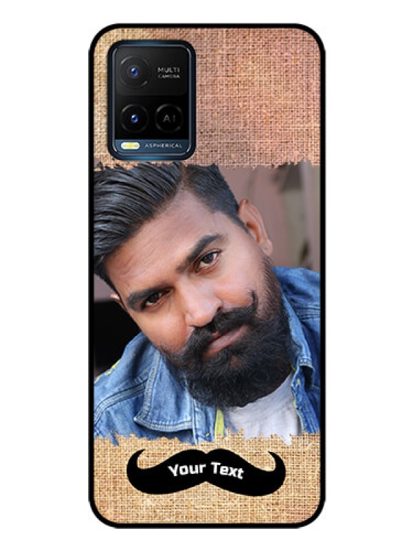 Custom Vivo Y33s Personalized Glass Phone Case - with Texture Design