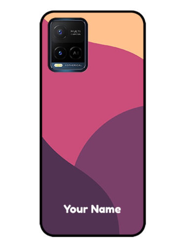 Custom Vivo Y33T Custom Glass Phone Case - Mixed Multi-colour abstract art Design