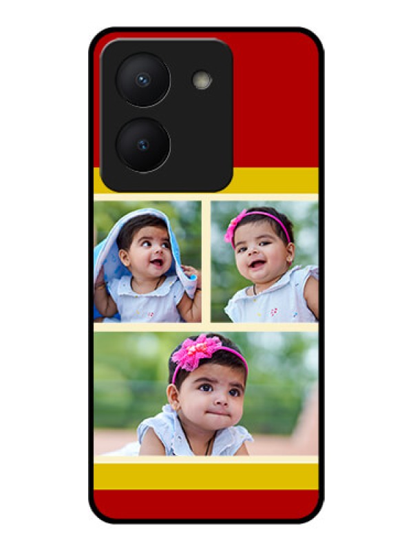 Custom Vivo Y36 Custom Glass Mobile Case - Multiple Pic Upload Design