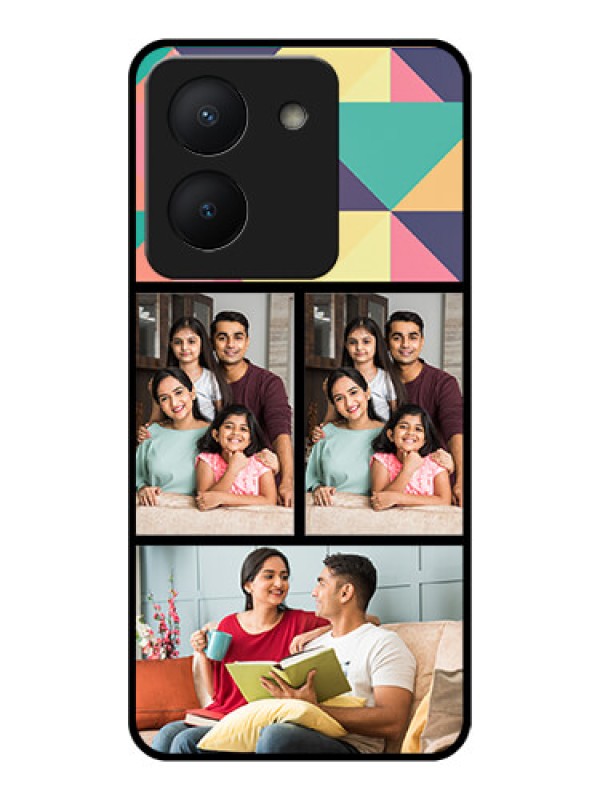 Custom Vivo Y36 Custom Glass Phone Case - Bulk Pic Upload Design