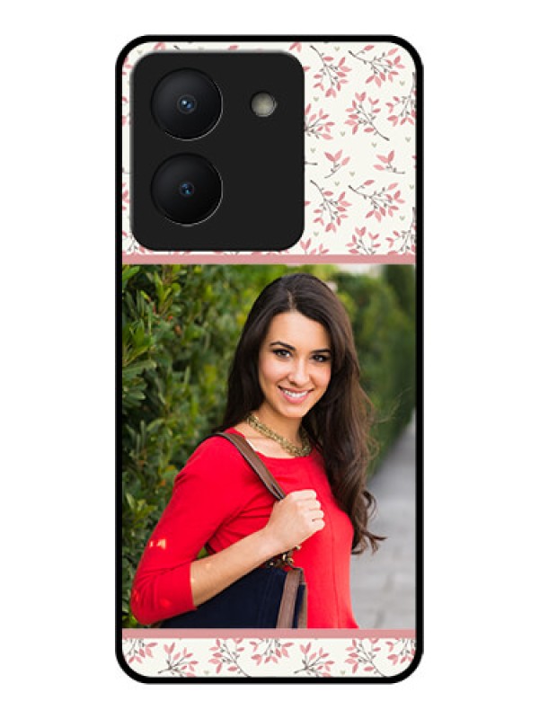 Custom Vivo Y36 Custom Glass Phone Case - Premium Floral Design