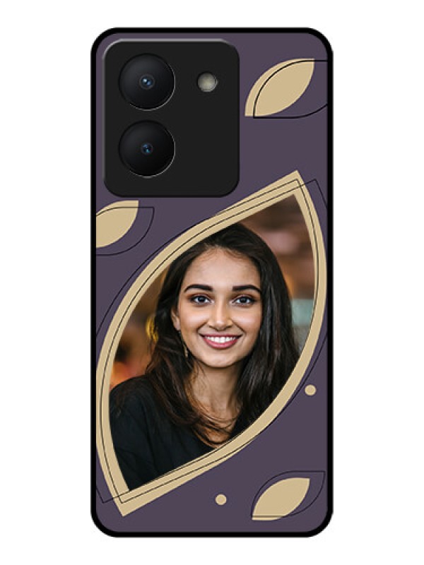 Custom Vivo Y36 Custom Glass Mobile Case - Falling Leaf Design