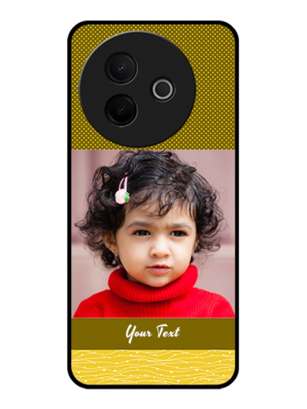 Custom Vivo Y39 5G Custom Glass Phone Case - Simple Green Color Design