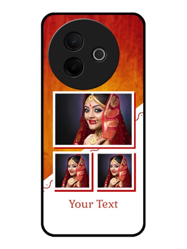 Custom Vivo Y39 5G Custom Glass Phone Case - Wedding Memories Design