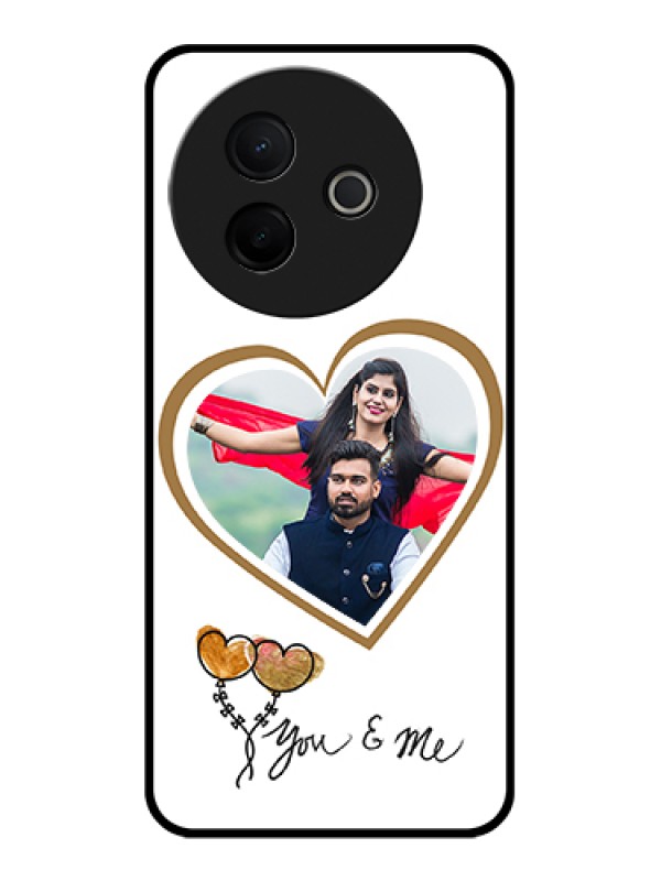 Custom Vivo Y39 5G Custom Glass Phone Case - You & Me Design