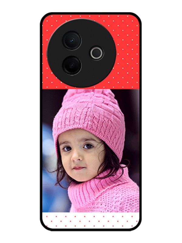 Custom Vivo Y39 5G Custom Glass Phone Case - Red Pattern Design
