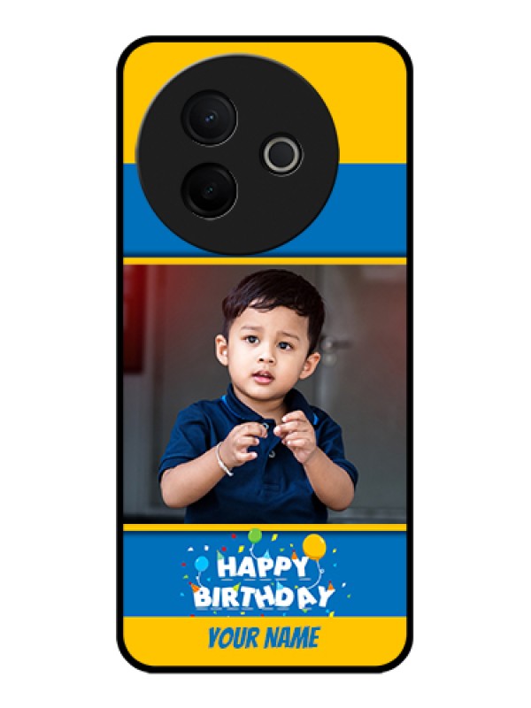 Custom Vivo Y39 5G Custom Glass Phone Case - Birthday Wishes Design