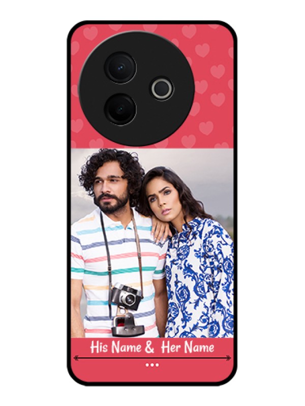 Custom Vivo Y39 5G Custom Glass Phone Case - Simple Love Design