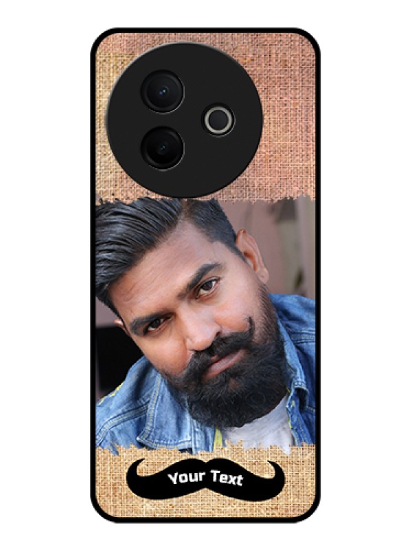 Custom Vivo Y39 5G Custom Glass Phone Case - With Texture Design