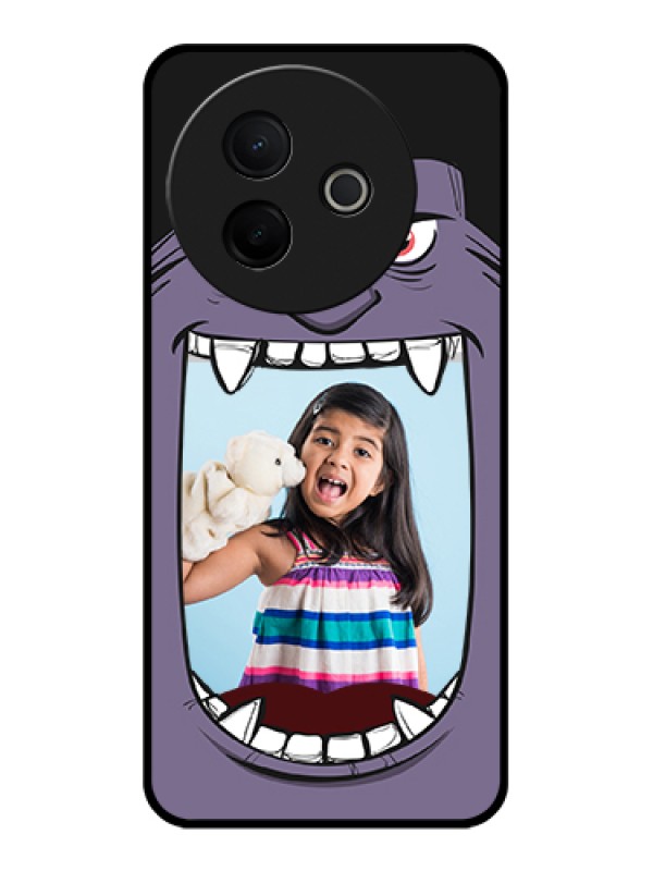 Custom Vivo Y39 5G Custom Glass Phone Case - Angry Monster Design
