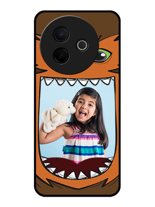 Custom Vivo Y39 5G Custom Glass Phone Case - Owl Monster Back Case Design