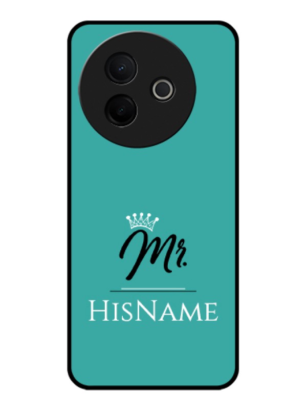 Custom Vivo Y39 5G Custom Glass Phone Case - Mr With Name Design