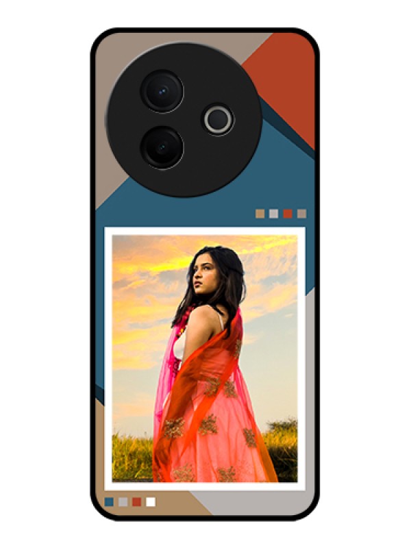 Custom Vivo Y39 5G Custom Glass Phone Case - Retro Color Pallet Design