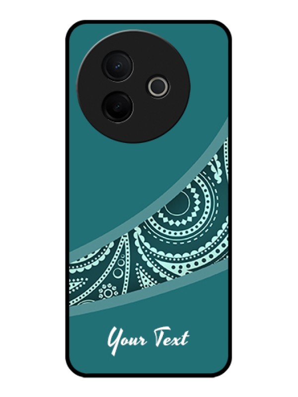 Custom Vivo Y39 5G Custom Glass Phone Case - Semi Visible Floral Design