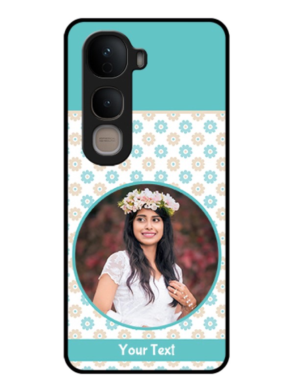 Custom Vivo Y400 5G Custom Glass Phone Case - Beautiful Flowers Design