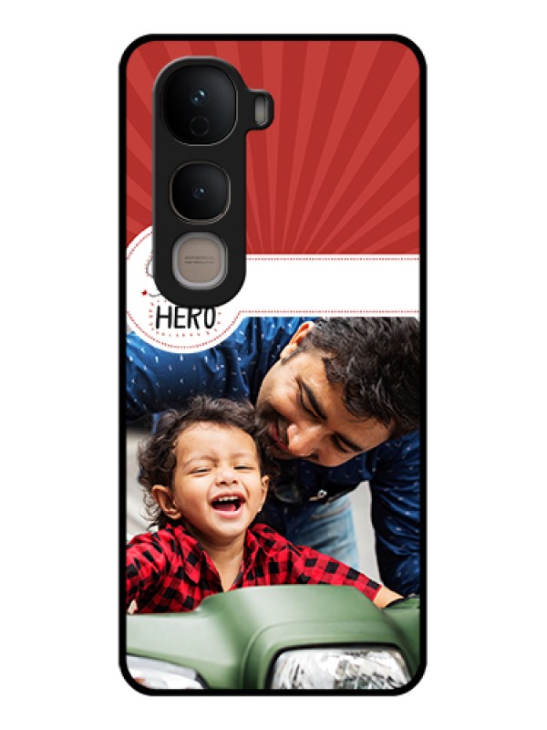 Custom Vivo Y400 5G Custom Glass Phone Case - My Dad Hero Design