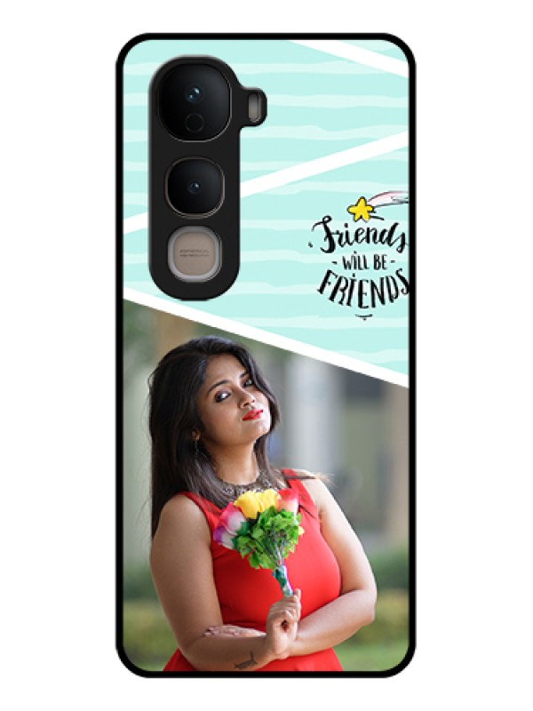 Custom Vivo Y400 5G Custom Glass Phone Case - Friends Picture Icon Design