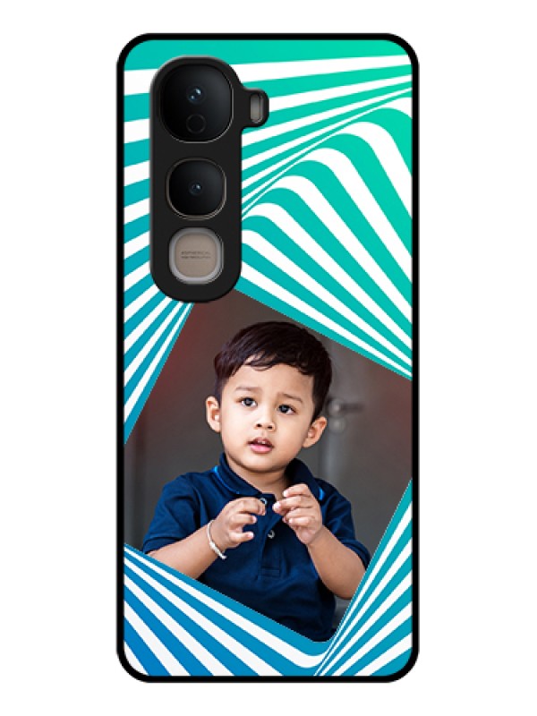 Custom Vivo Y400 5G Custom Glass Phone Case - Abstract Spiral Design