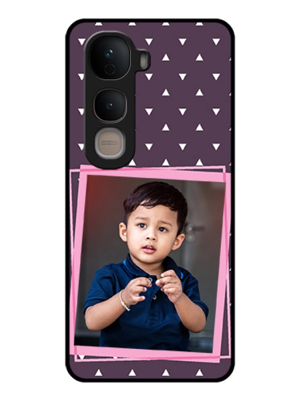 Custom Vivo Y400 5G Custom Glass Phone Case - Triangle Pattern Dotted Design