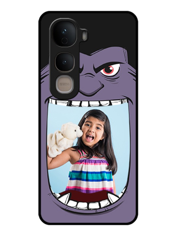 Custom Vivo Y400 5G Custom Glass Phone Case - Angry Monster Design