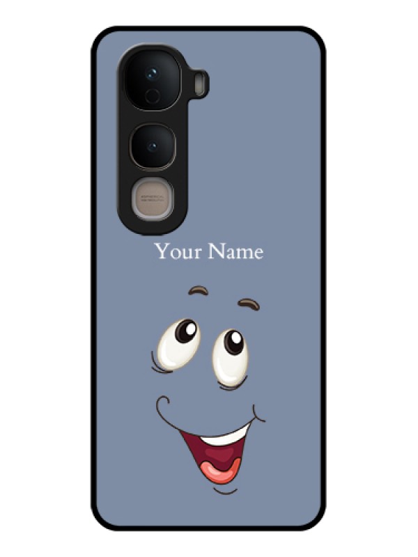 Custom Vivo Y400 5G Custom Glass Phone Case - Laughing Cartoon Face Design