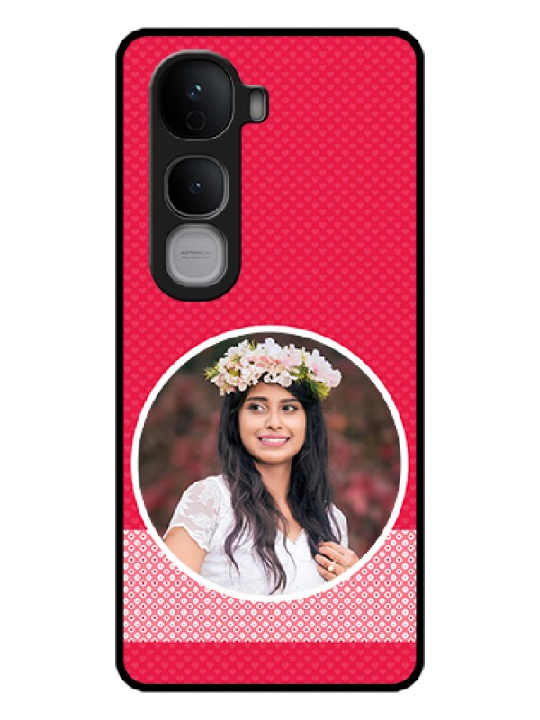 Custom Vivo Y400 Pro 5G Custom Glass Phone Case - Pink Color Pattern Design