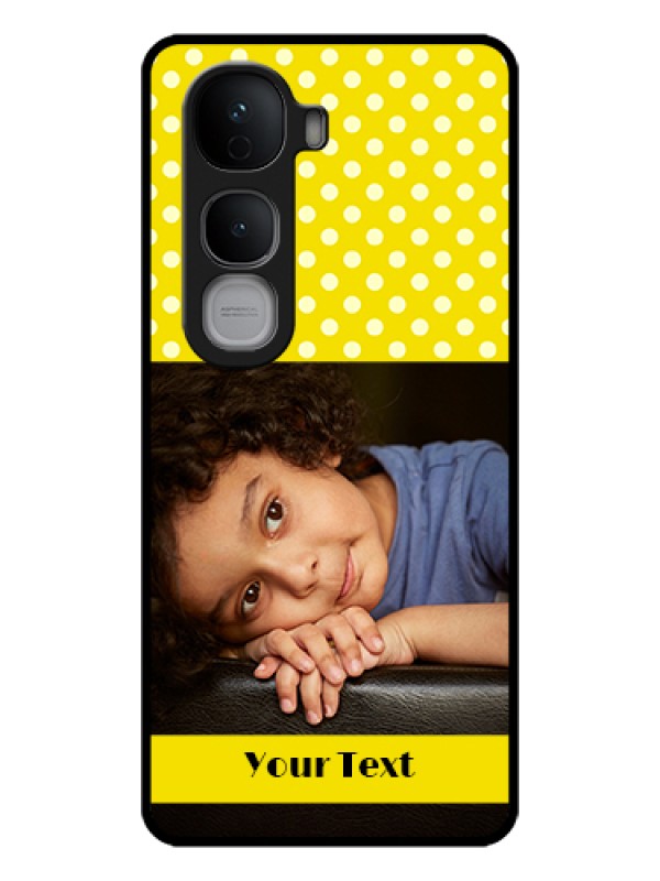 Custom Vivo Y400 Pro 5G Custom Glass Phone Case - Bright Yellow Case Design