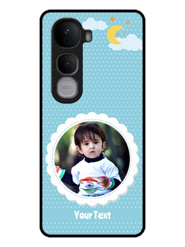 Custom Vivo Y400 Pro 5G Custom Glass Phone Case - Violet Pattern Design