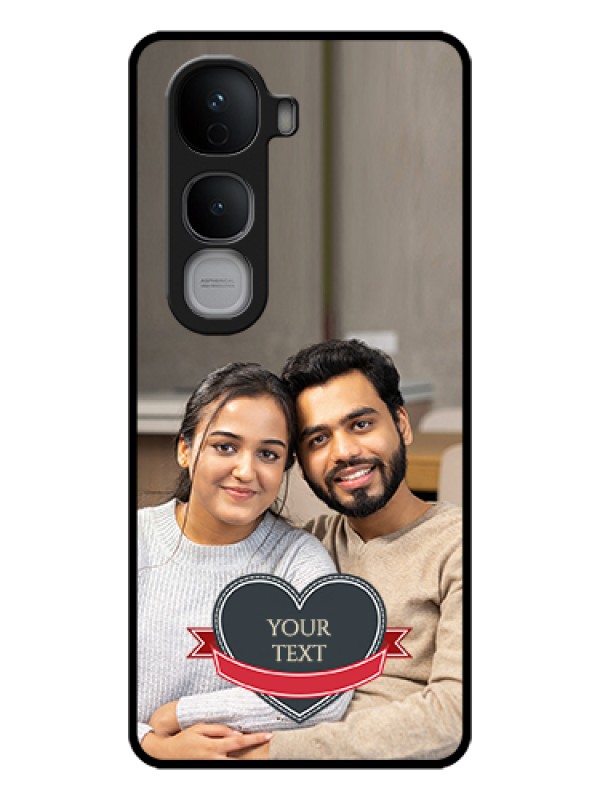 Custom Vivo Y400 Pro 5G Custom Glass Phone Case - Just Married Couple Design