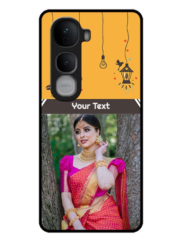Custom Vivo Y400 Pro 5G Custom Glass Phone Case - With Family Picture And Icons