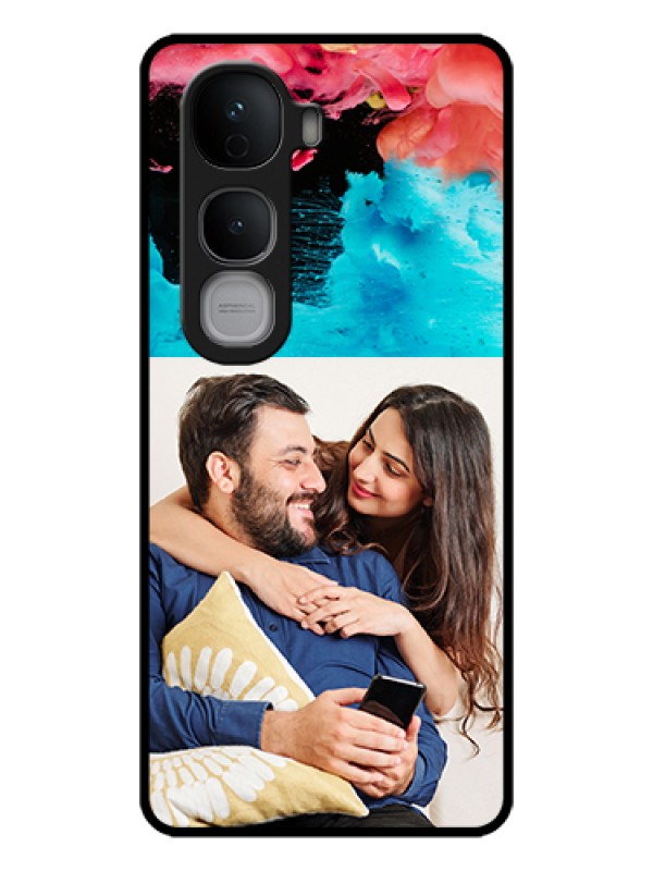 Custom Vivo Y400 Pro 5G Custom Glass Phone Case - Quote With Acrylic Painting Design