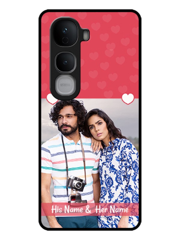 Custom Vivo Y400 Pro 5G Custom Glass Phone Case - Simple Love Design