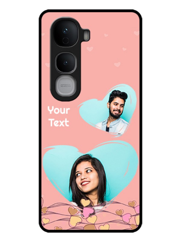 Custom Vivo Y400 Pro 5G Custom Glass Phone Case - Love Doodle Design