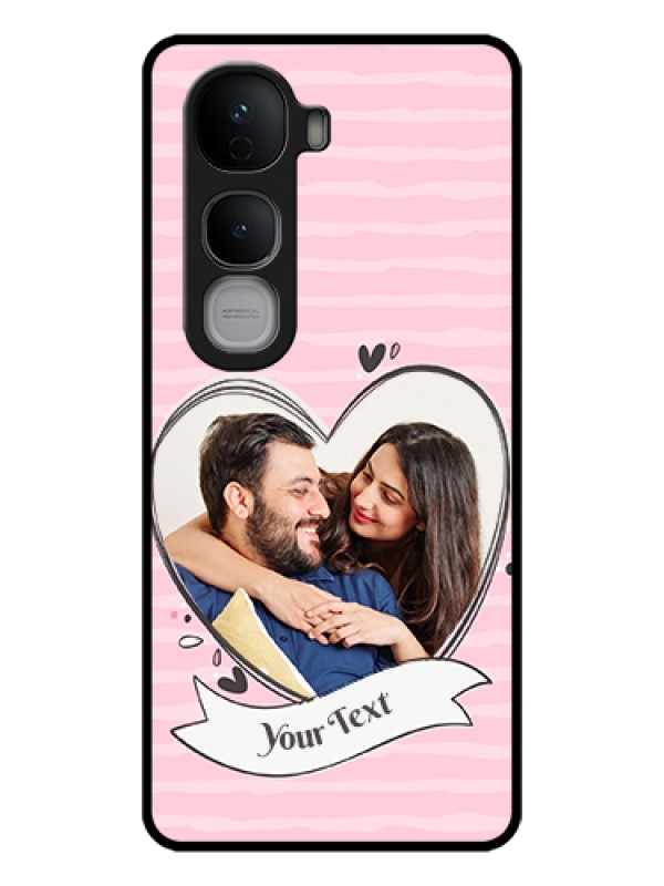Custom Vivo Y400 Pro 5G Custom Glass Phone Case - Vintage Heart Design