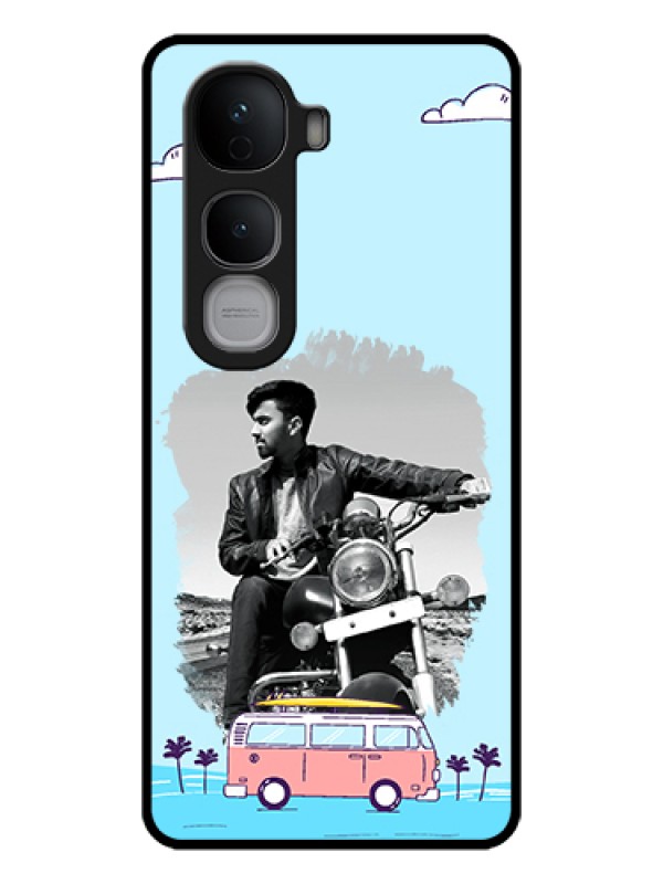 Custom Vivo Y400 Pro 5G Custom Glass Phone Case - Travel & Adventure Design