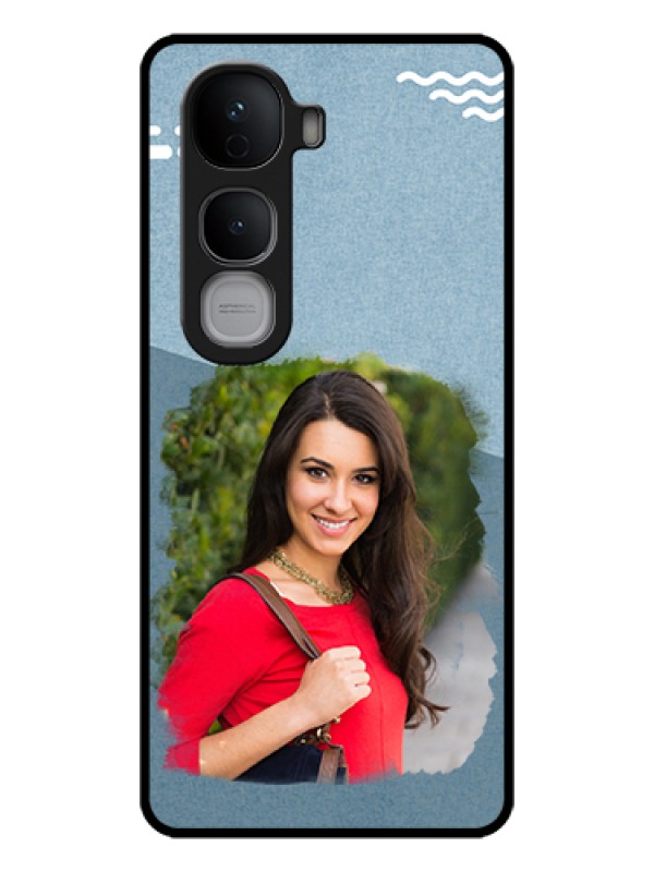 Custom Vivo Y400 Pro 5G Custom Glass Phone Case - Grunge Line Art Design