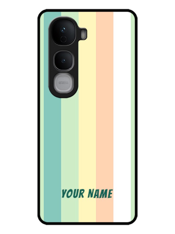Custom Vivo Y400 Pro 5G Custom Glass Phone Case - Multi - Colour Stripes Design