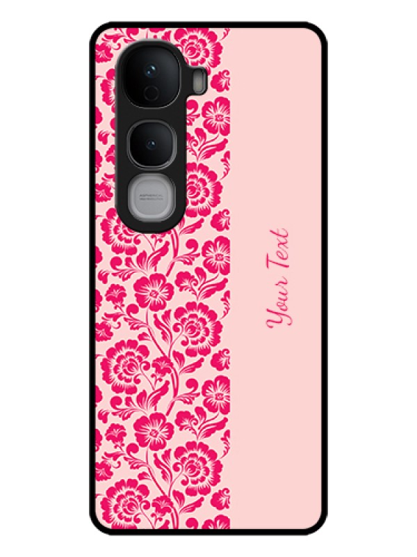 Custom Vivo Y400 Pro 5G Custom Glass Phone Case - Attractive Floral Pattern Design