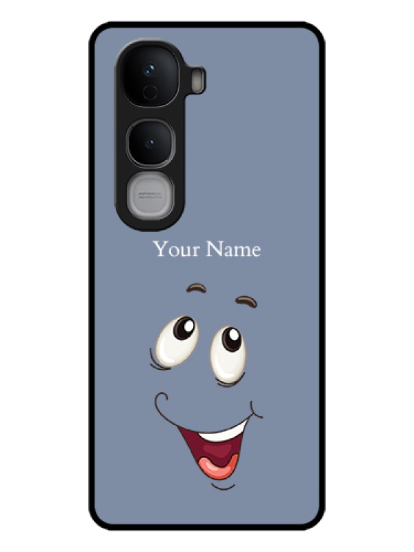 Custom Vivo Y400 Pro 5G Custom Glass Phone Case - Laughing Cartoon Face Design
