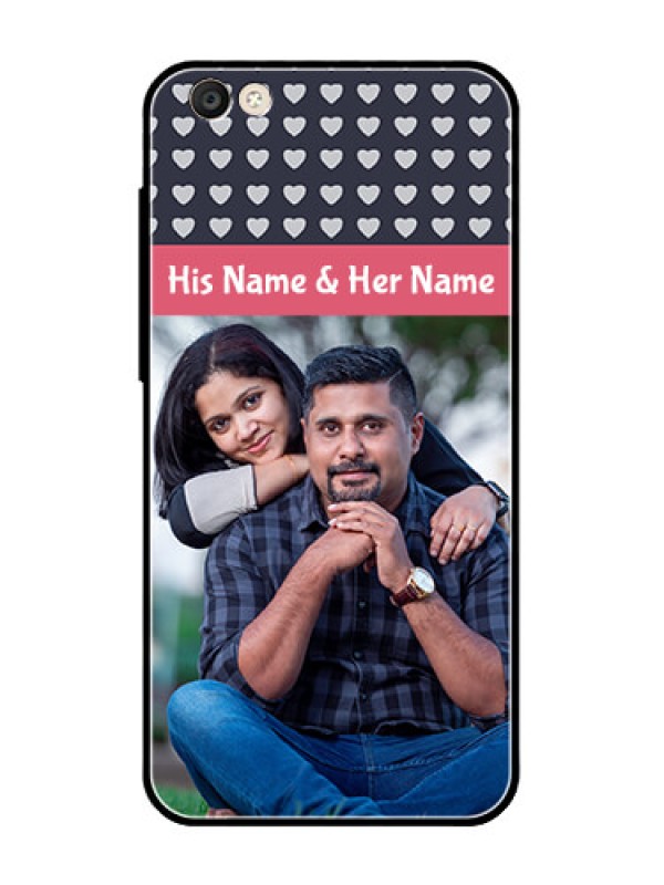 Custom Vivo Y55S Custom Glass Mobile Case  - Love Symbols Design
