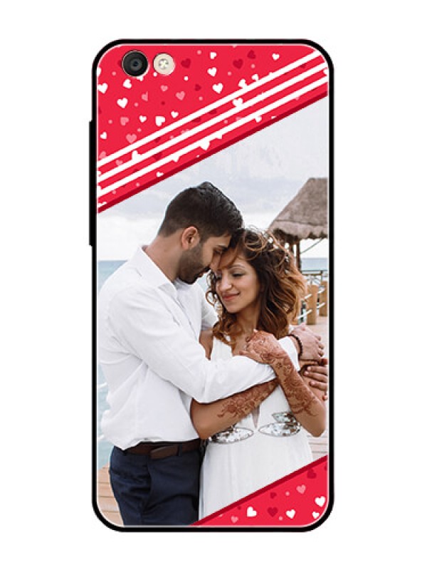 Custom Vivo Y55S Custom Glass Mobile Case  - Valentines Gift Design
