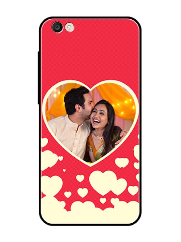 Custom Vivo Y55S Custom Glass Mobile Case  - Love Symbols Phone Cover Design