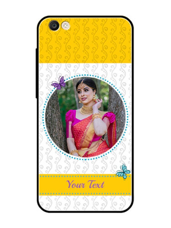 Custom Vivo Y55S Custom Glass Mobile Case  - Girls Premium Case Design