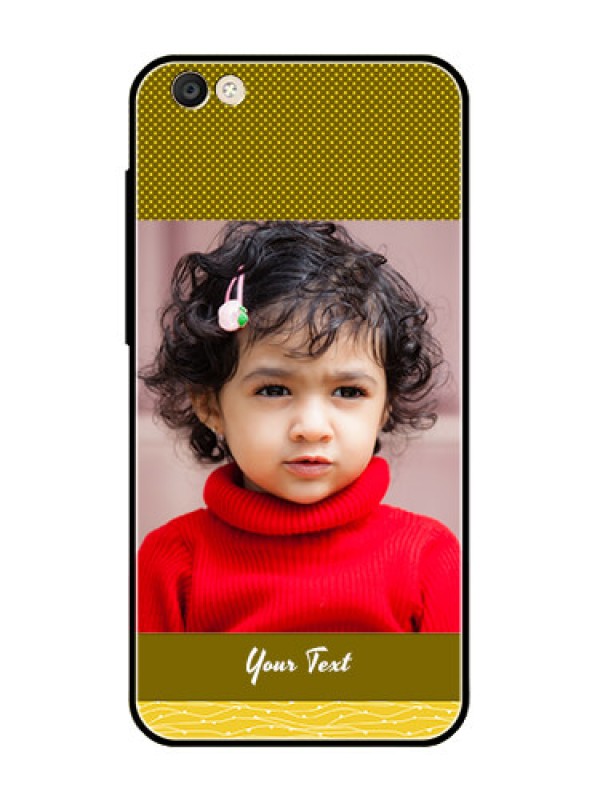 Custom Vivo Y55S Custom Glass Phone Case  - Simple Green Color Design