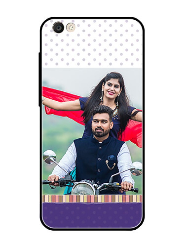Custom Vivo Y55S Photo Printing on Glass Case  - Cute Family Design