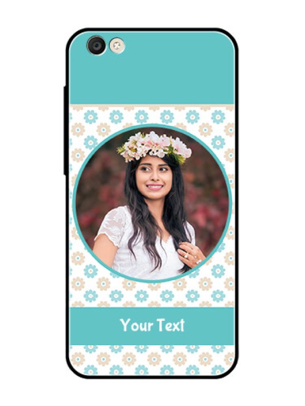 Custom Vivo Y55S Custom Glass Mobile Case  - Beautiful Flowers Design