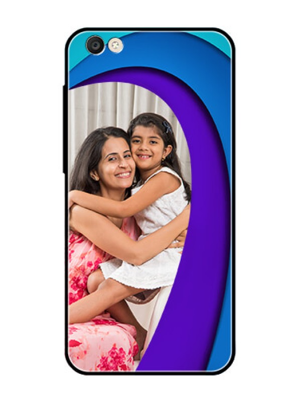 Custom Vivo Y55S Photo Printing on Glass Case  - Simple Pattern Design
