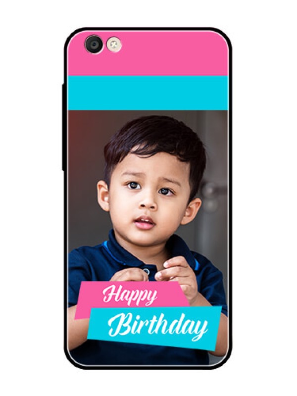 Custom Vivo Y55S Personalized Glass Phone Case  - Image Holder with 2 Color Design