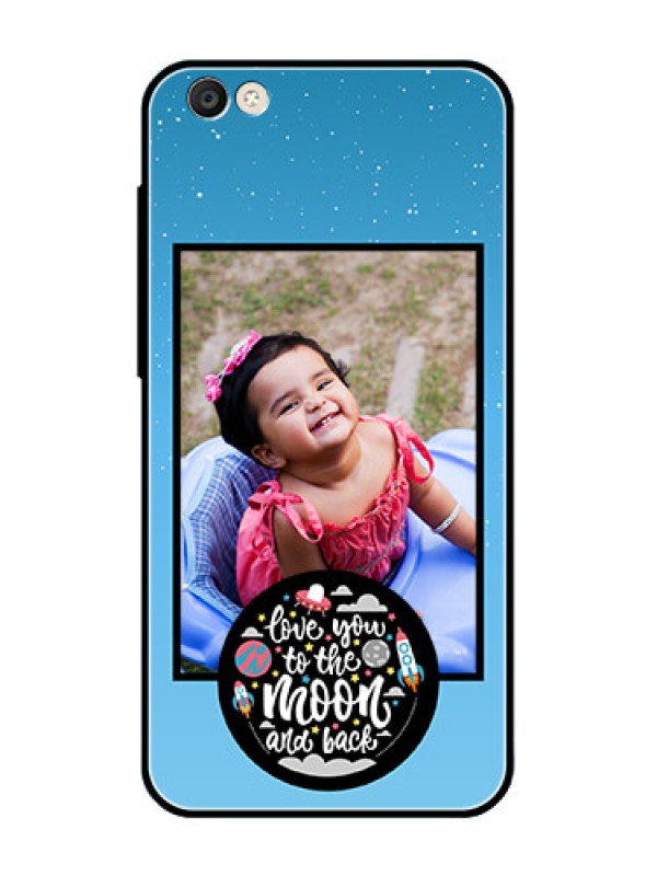 Custom Vivo Y55S Custom Glass Mobile Case  - Wave Pattern Colorful Design