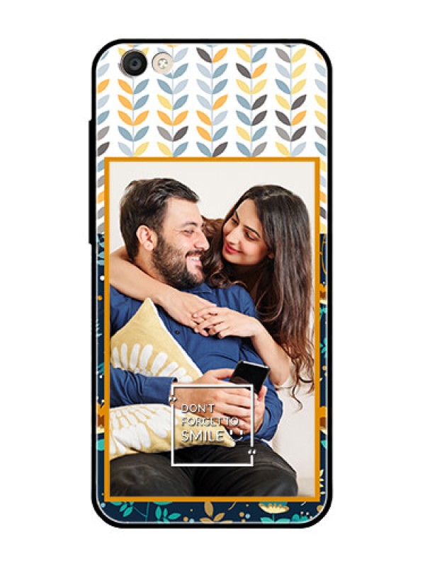 Custom Vivo Y55S Custom Glass Mobile Case  - Pattern Design